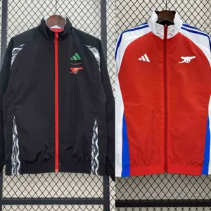 24-25 Arsenal Red&Black Trench Coat Reversible Windbreaker Double-Sides Jacket AAAAJersey Yupoo