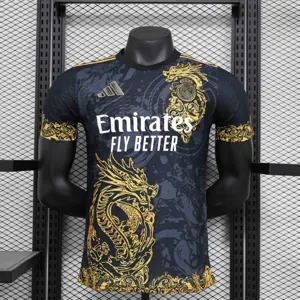 24-25 Real Madrid Black Golden Dragon Special Edition Player Version Shirt AAAAJersey Supplier