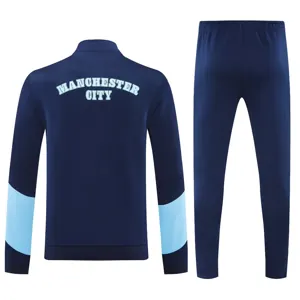 25-26 Manchester City Navy Football Tracksuits Long Jacket Suits 2