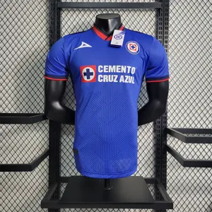 23-24 Cruz Azul Home Blue Kit Player Version Shirt Football Shirts Yupoo