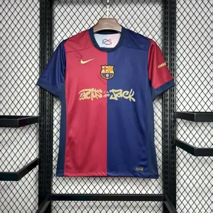 24-25 Barcelona x Travis Scott Home Kit Football T-Shirt AAAAJersey Yupoo