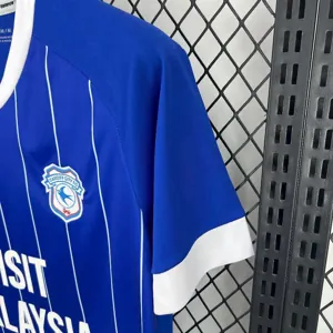 25-26 Cardiff City Home Kit Sport Football Blue T-Shirt AAAAJersey Supplier Yupoo 3