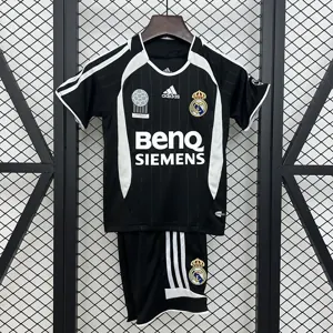 06-07 Real Madrid Away Retro Kid Kits Vintage Youth Apparels AAAAJersey Supplier Yupoo