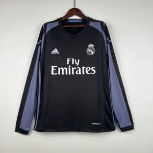 16-17 Real Madrid Retro Long Sleeve Third Away S-XXL