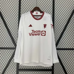 23-24 Manchester United Third Kit Long sleeve Shirt Soccer Jerseys For Sale