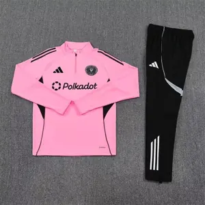 25-26 Inter Miami Pink Training Kits Long Football Tracksuits 1