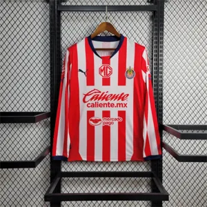 24-25 Chivas Home Shirt Long Sleeve Apparels Soccer AAAAJersey Yupoo
