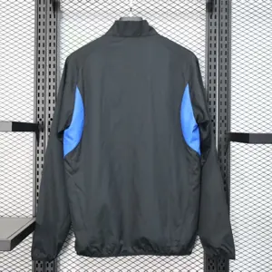 25-26 Manchester United Black Windbreaker Jacket AAAAJersey Supply Yupoo 2