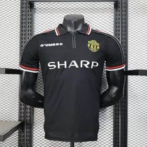 98-99 Manchester United Black Retro Kit Player Version Shirt AAAAJersey Wholesale Yupoo