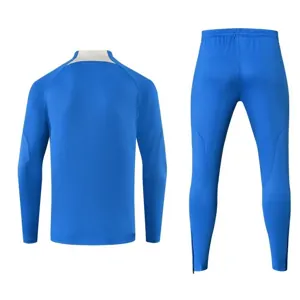 23-24 Club America Long Sleeve Blue Kits Training Suit Soccer Jerseys Yupoo 1