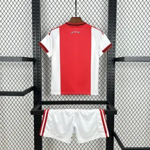 25-26 Ajax Home Kid Kits Youth Apparels Soccer AAAAJersey Yupoo-1 7
