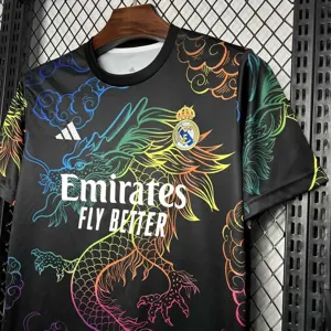 24-25 Real Madrid Rainbow Dragon Black Training Kit Sport AAAAJersey Yupoo 1