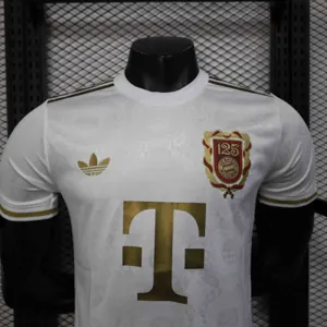 24-25 Bayern Munich 125th Anniversary White Special Edition Player Version AAAAJersey Dropship 3