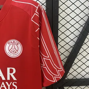 24-25 PSG Fourth Red Shirt Football Uniform AAAAJersey Dropship Yupoo 7