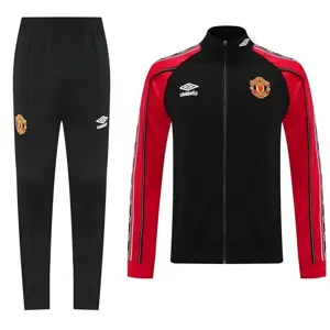 25-26 Manchester United Retro Red Football Tracksuits Long Jacket Suits