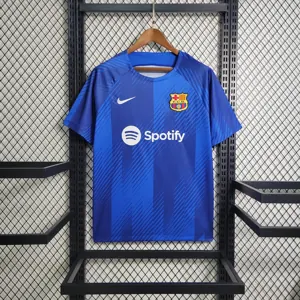 23-24 Barcelona training Blue S-XXL Cheap Soccer Jerseys