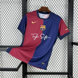 24-25 Barcelona x Taylor Swift Home Kit Football T-Shirt AAAAJersey Supply Yupoo 2