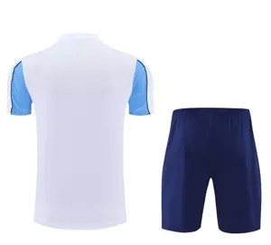 25-26 Manchester City White&Blue Training Kits Football Tracksuits 2