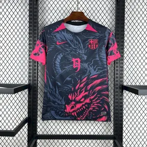 25-26 Barcelona Red Dragon Special Edition T-Shirt Football Apparels Soccer AAAAJersey Yupoo