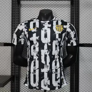 25-26 Barcelona White&Black kit Special Edition Player Version Soccer Maillot été AAAAJersey Yu
