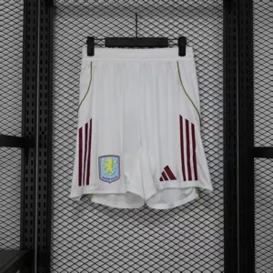 25-26 Aston Villa Home Player Version Shorts Football Pant AAAAJersey Dropship Yupoo