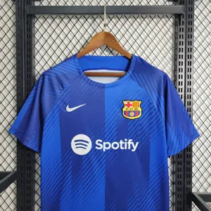 23-24 Barcelona training Blue S-XXL Cheap Soccer Jerseys 3