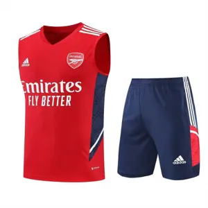 22-23 Arsenal vest training suit kit red