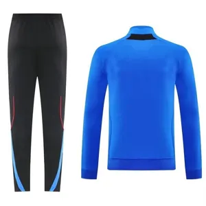 25-26 Manchester United Football Tracksuit Blue Long Jacket Suits 2
