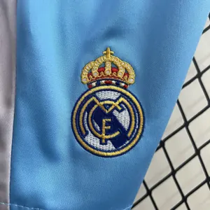 24-25 Real Madrid Goalkeeper Kid Kits Blue Youth Apparels AAAAJersey Supplier Yupoo 4