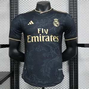 23-24 Real Madrid Balck Dragon Player Version Soccer Jerseys Yupoo