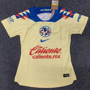 23-24 Club de Futbol America Women Shirt Home Kit Yellow Cheap Jersey Yupoo