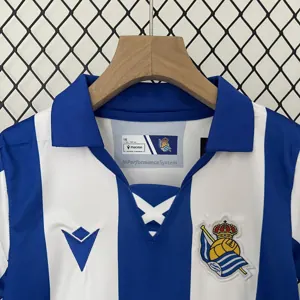24-25 Real Sociedad Home Kid Kits Youth Apparels Sport AAAAJersey Yupoo 5