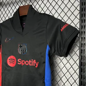 24-25 Barcelona Away Kid Kits Youth Apparels AAAAJersey Supplier Yupoo 5