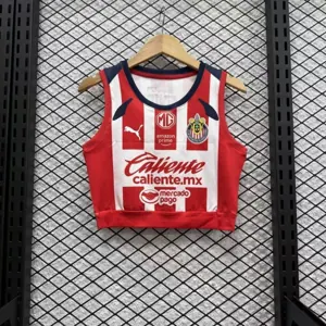 25-26 Chivas Home Women Yoga Vest Kit Soccer T-Shirt AAAAJersey Supply Yupoo