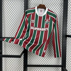 25-26 Fluminense Home Long Sleeve Kit Soccer T-Shirt AAAAJersey Wholesale Yupoo