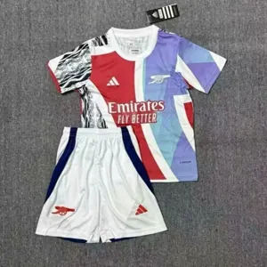 24-25 Arsenal Pre-Match Training Kid Kits Youth Apparels Soccer AAAAJersey Yupoo