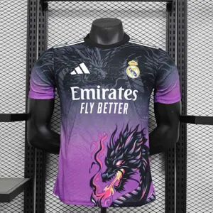24-25 Real Madrid Flaming Dragon Special Edition Kit Player Version Shirt AAAAJersey Supplier Y