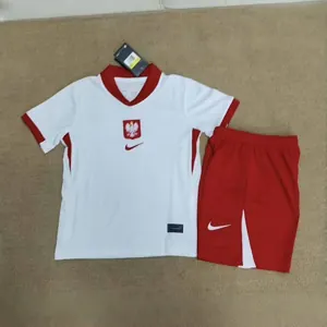 2024 Poland Home Kid Kits Children Sets Football AAAAJersey Yupoo