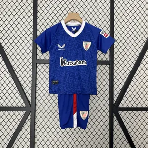 24-25 Athletic Bilbao Away Kid Kits Youth Apparels Sport AAAAJersey Yupoo