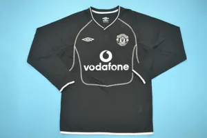 00-02 Manchester United away black long sleeve
