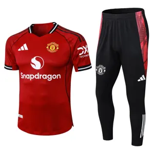 25-26 Manchester United Home Player Version Training Kits Football Tracksuits