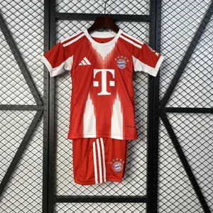 25-26 Bayern Home Kid Kits Soccer AAAAJersey Yupoo