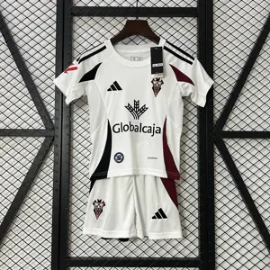 24-25 Albacete Home Kid Kits Youth Apparels Soccer AAAAJersey Yupoo