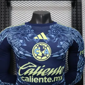 25-26 Club America Away Long Sleeve Kit Player Version Shirt Sino AAAAJersey Dropship Yupoo 2