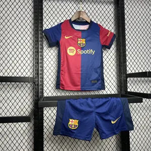 24-25 Barcelona Home Kid Kits Youth Apparels AAAAJersey Wholesale Yupoo 3