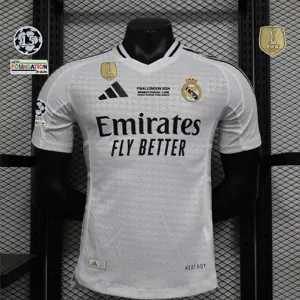 24-25 Real Madrid Home Kit Player Version Shirt With All Kind of Badges Soccer AAAAJerseys Yupo 4