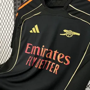 25-26 Arsenal Training Kit Black Soccer T-Shirt AAAAJersey Supply Yupoo 2