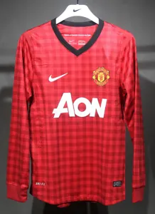 12-13 Manchester United Home Retro Kit Vintage Player Version Long Shirt AAAAJersey Dropship Yu