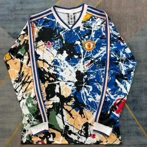25-26 Manchester United Long Sleeve Special Edition x Stone Roses AAAA Jersey Supply Yupoo 5