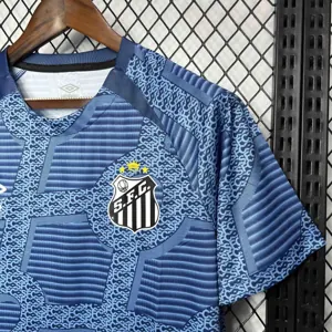 24-25 Santos Training Blue Kit Soccer Uniform AAAAJersey Dropshiping Yupoo 2